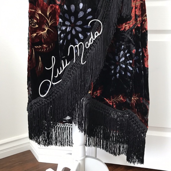 NWT Band of Gypsies Romantic Burnout Fringe Dress - Picture 6 of 8